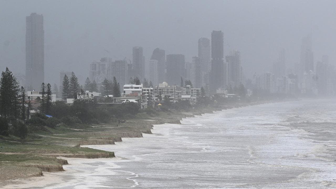 Beach erosion on the Gold Coast