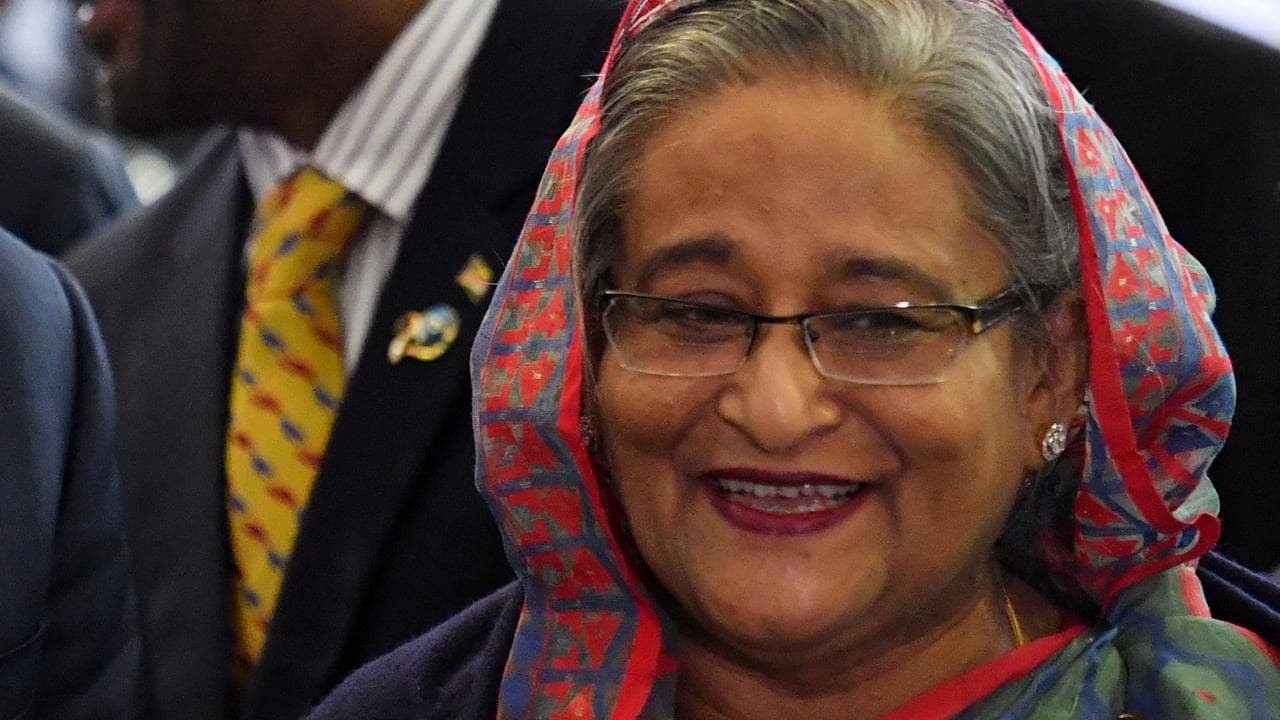 A file photo of Sheikh Hasina