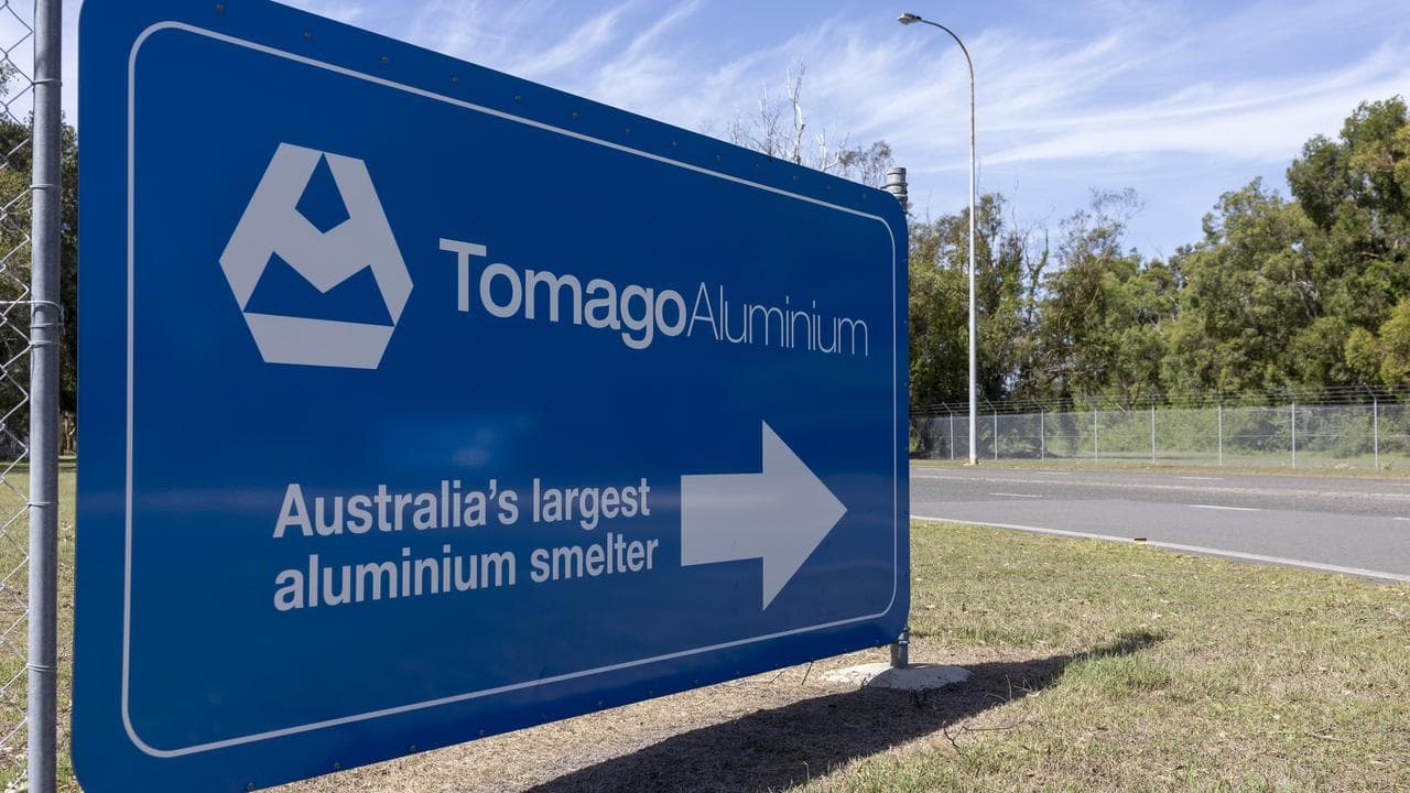 Entry signage at Tomago Aluminium (file image)