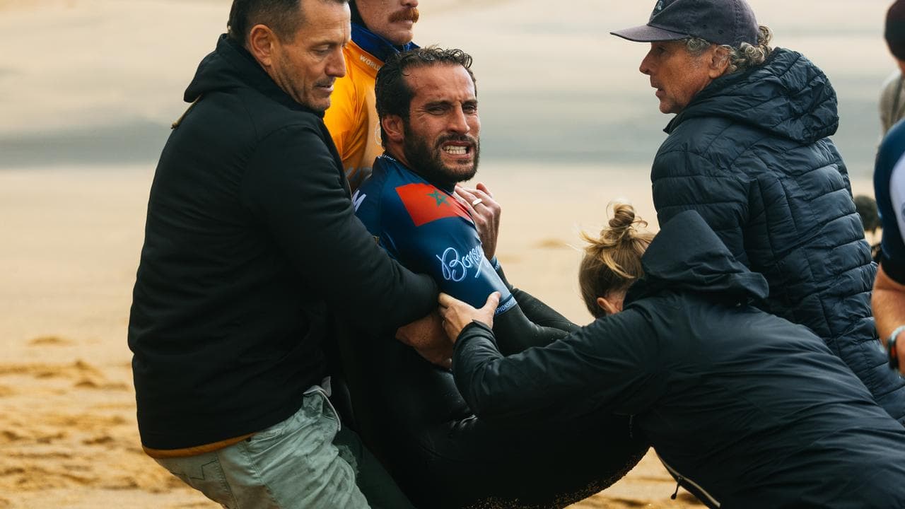 Moroccan surfer Ramzi Boukhiam