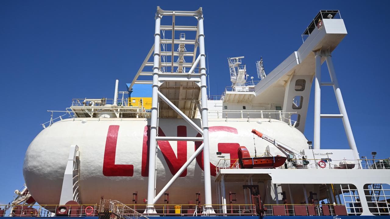 A ship carrying LNG gas (file image)