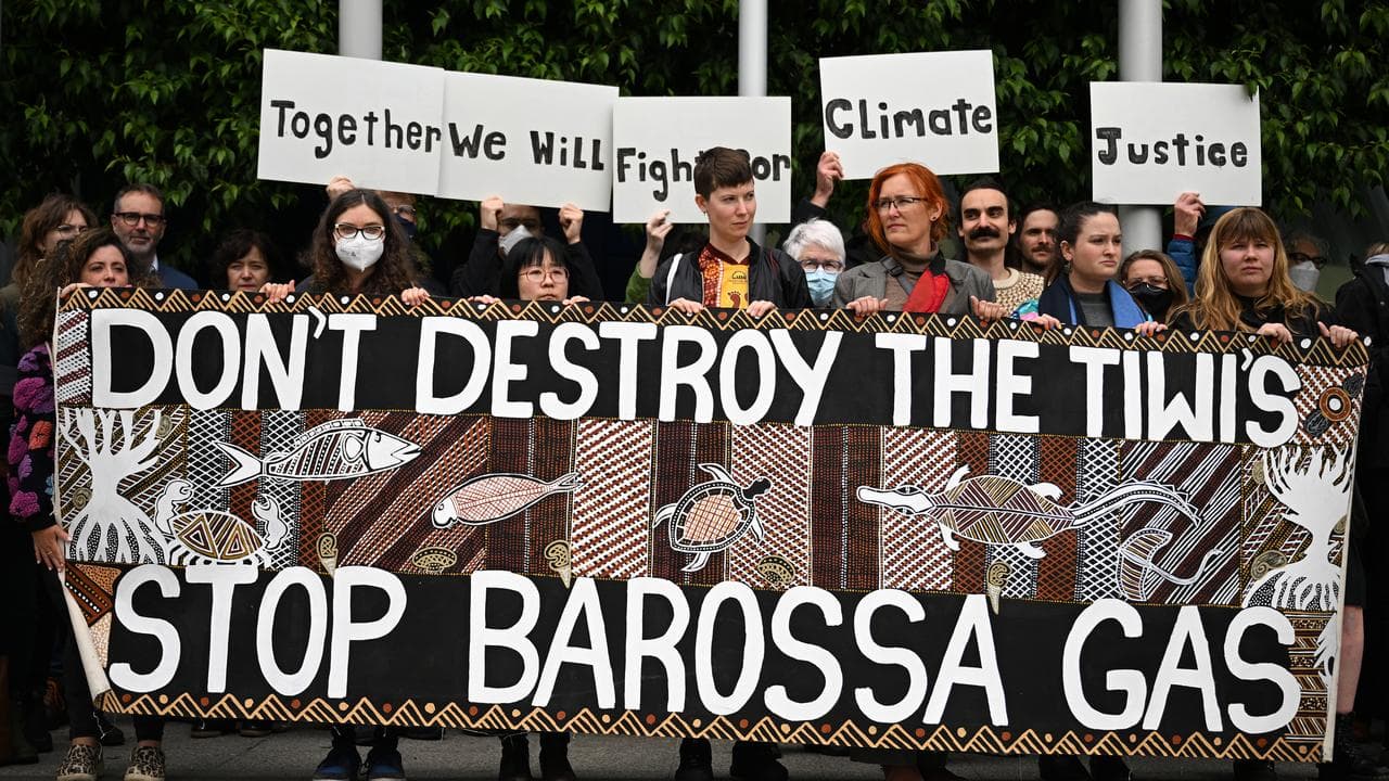Barossa gas project protest