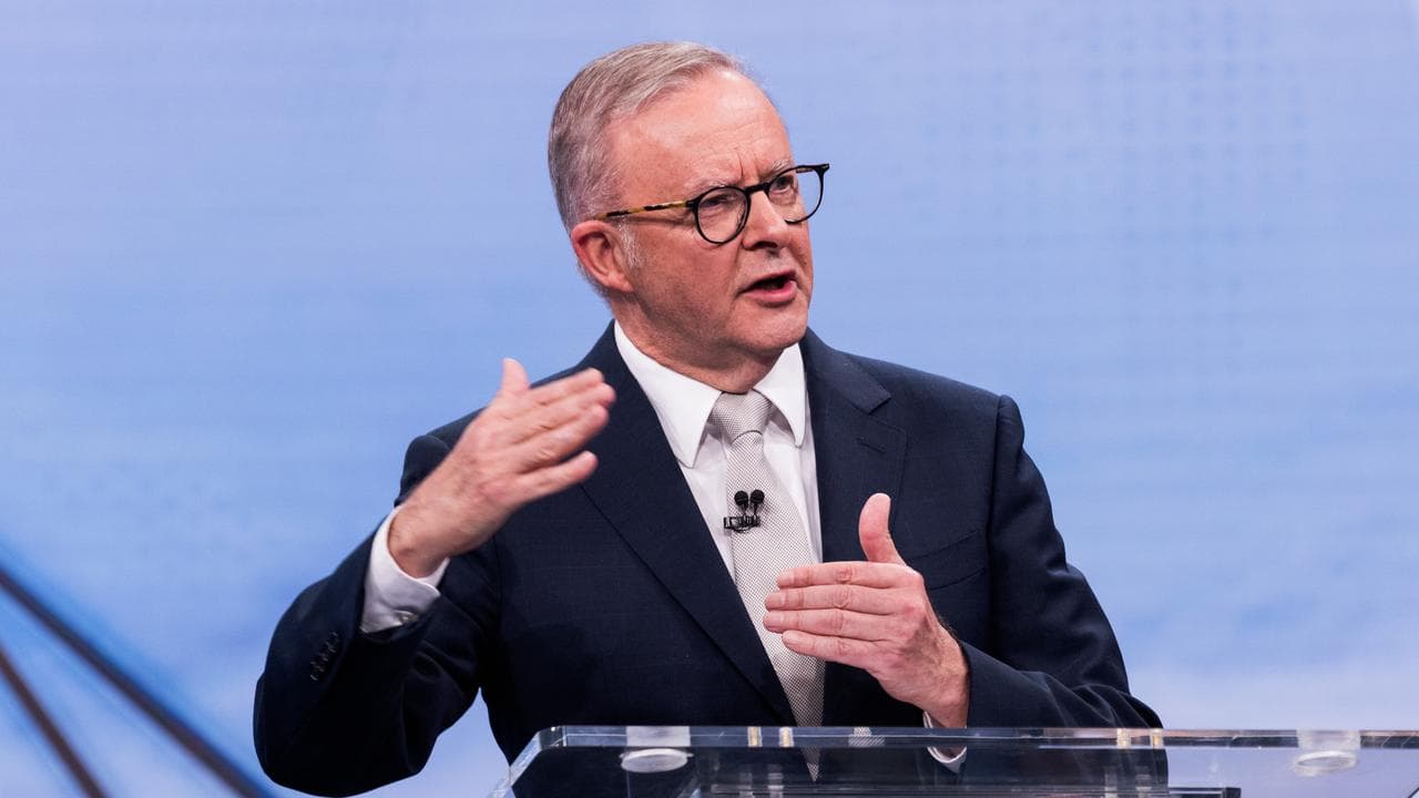 Prime Minister Anthony Albanese during the third leaders' debate