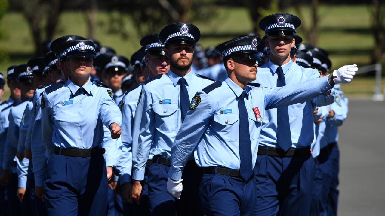 A file photo of police graduates