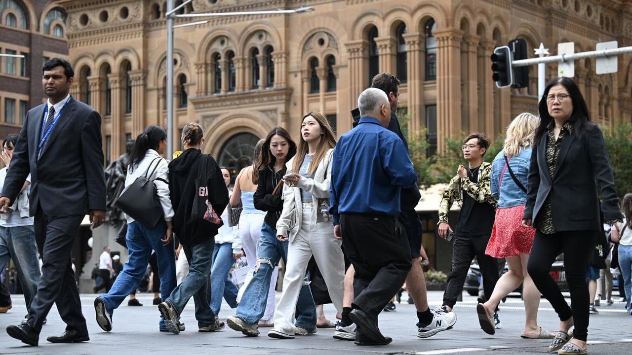 Workers in Sydney's CBD