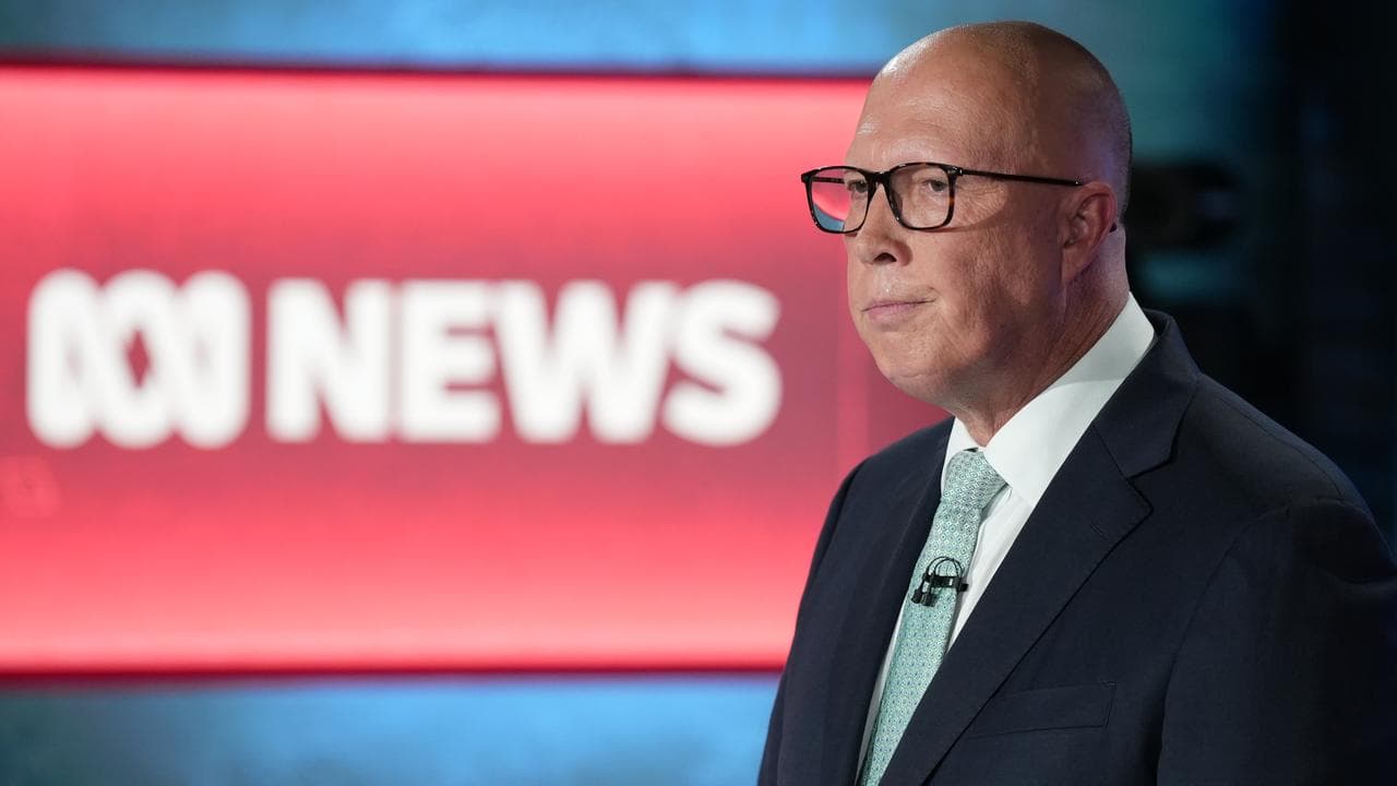 Peter Duttonat 2nd leaders' debate April 16, 2025.