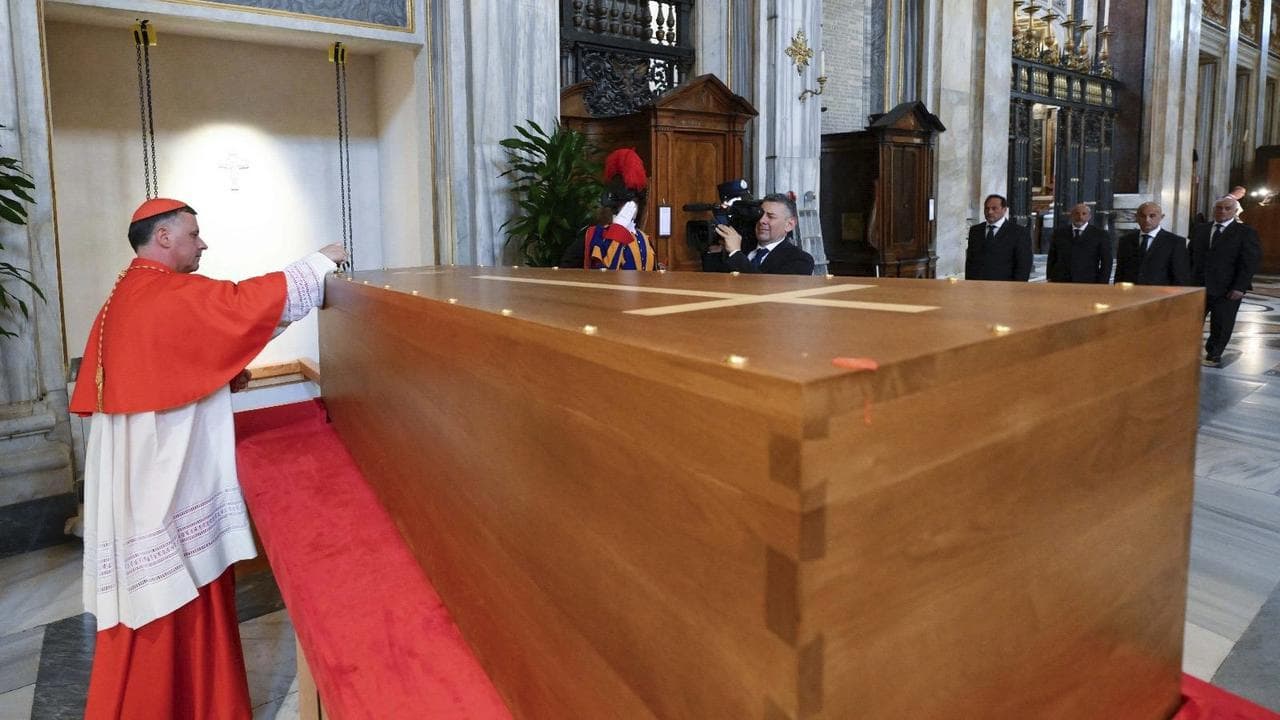 Pope Francis burial ceremony