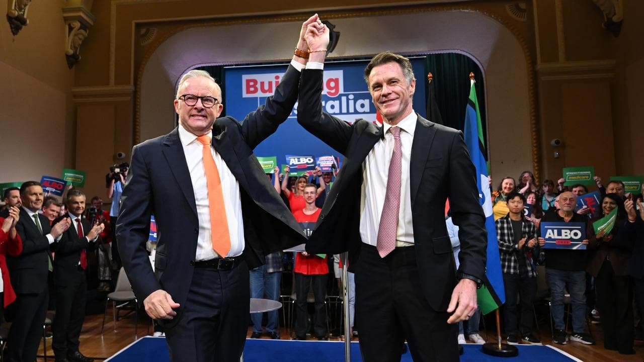 Anthony Albanese with NSW Premier Chris Minns in Parramatta