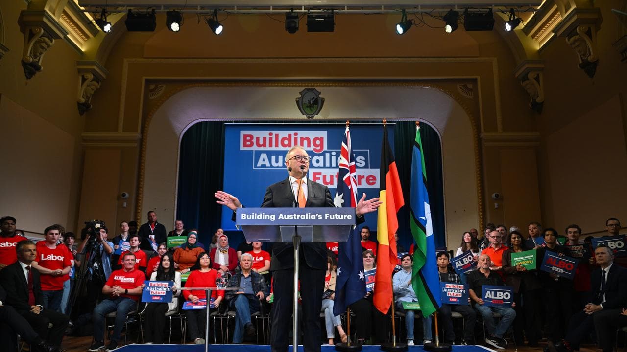 The Prime Minister at a campaign rally in Parramatta 