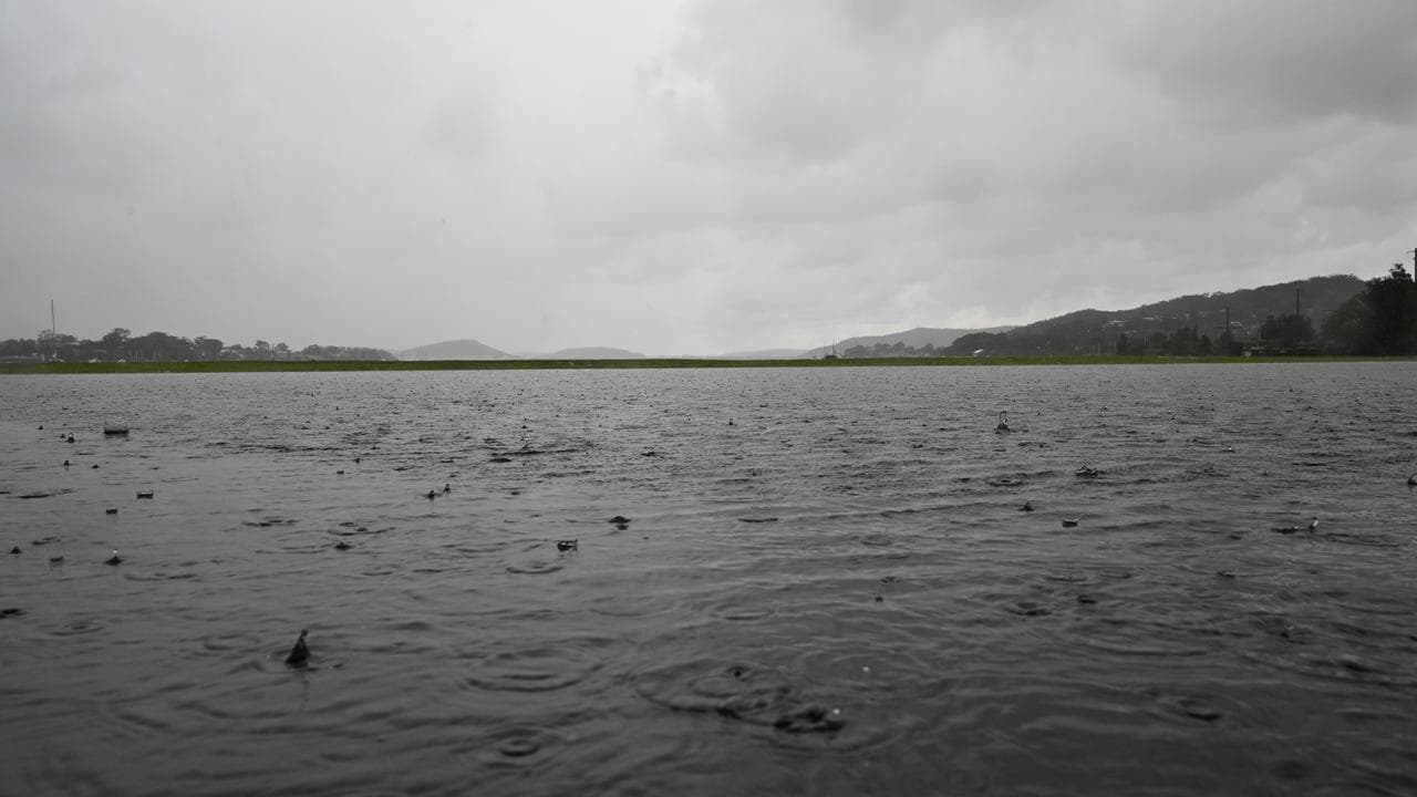 Flooding in Gosford, causing the cancellation of an A-league match.