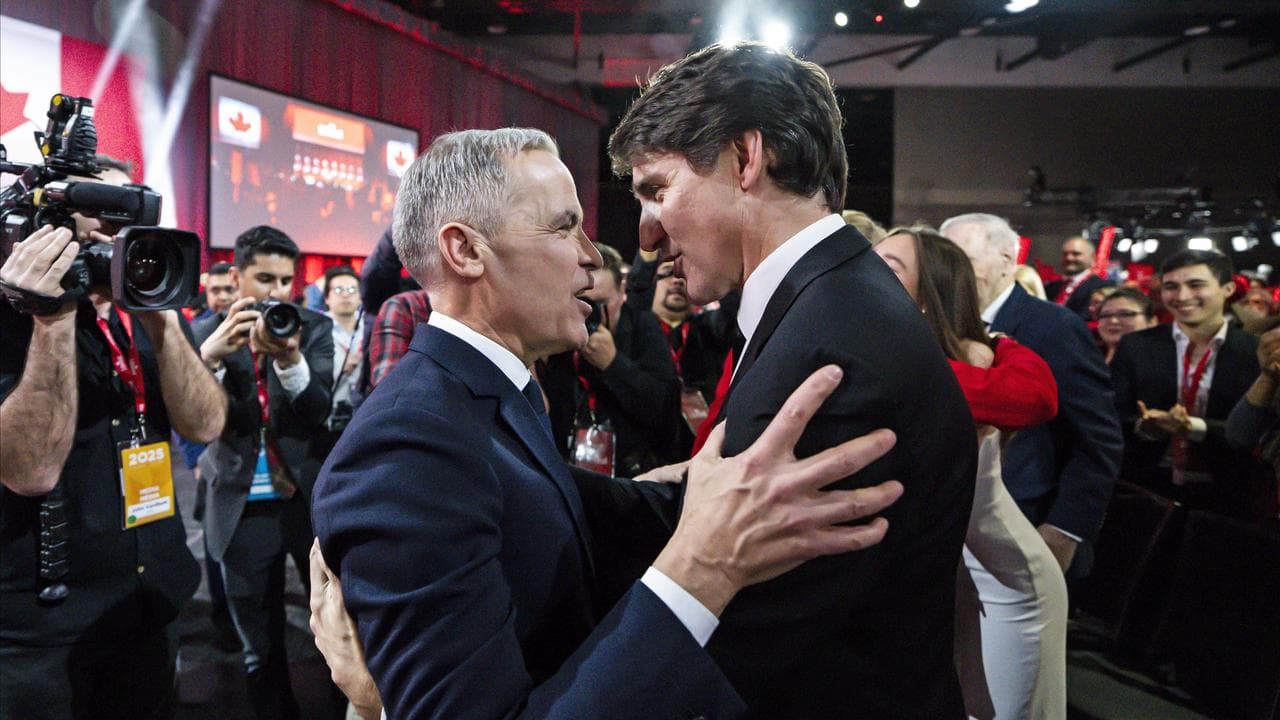 Mark Carney and Justin Trudeau