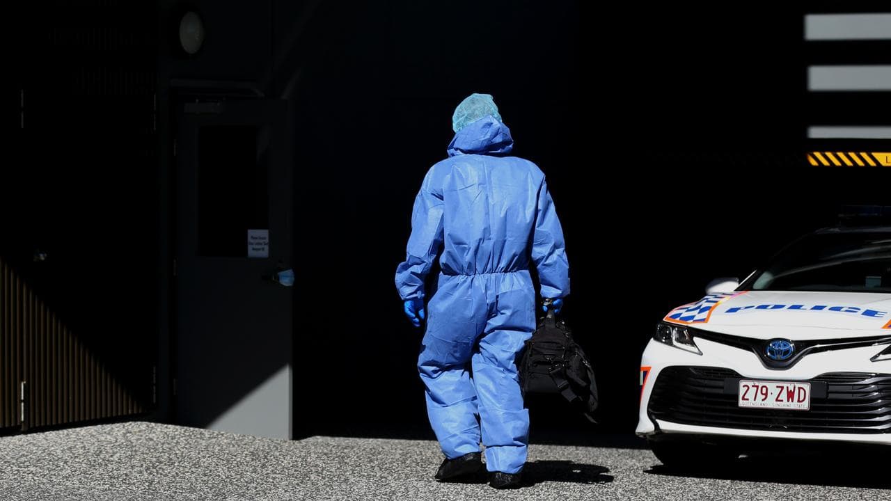 Forensics police at the scene (file)