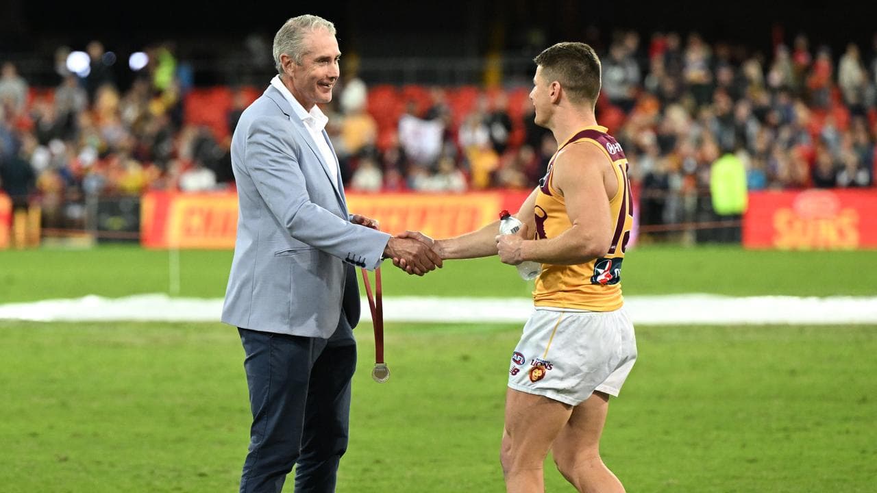 (L-R) Marcus Ashcroft and Dayne Zorko.