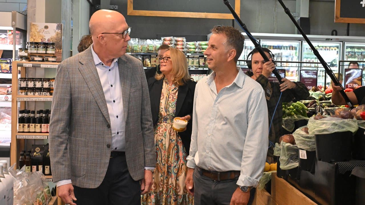 Peter Dutton and Andrew Constance