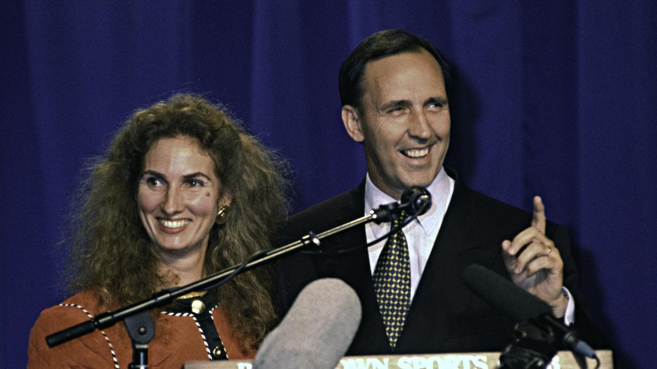Paul and Annita Keating on election night in 1993