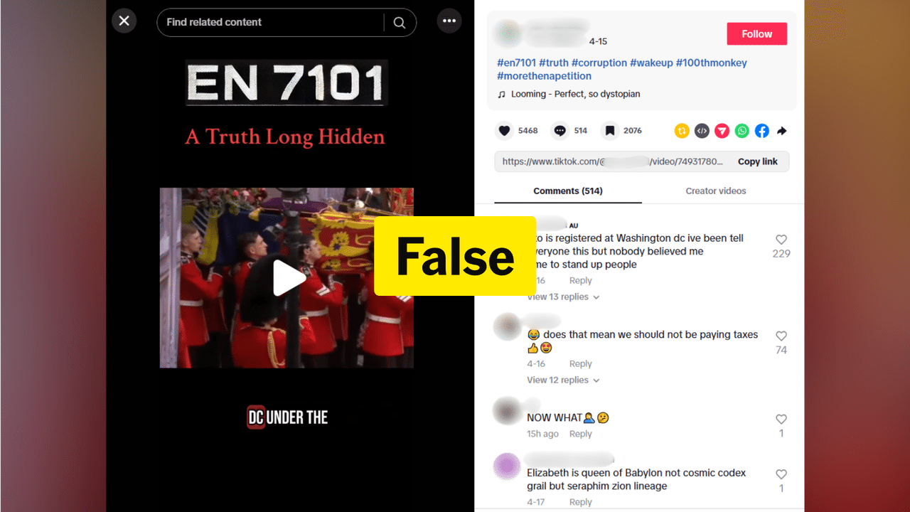 TikTok post about voting in the election being fraud