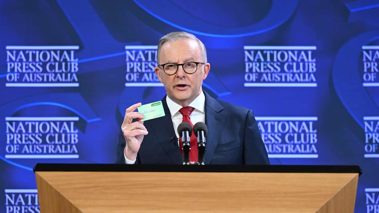 Anthony Albanese at the National Press Club