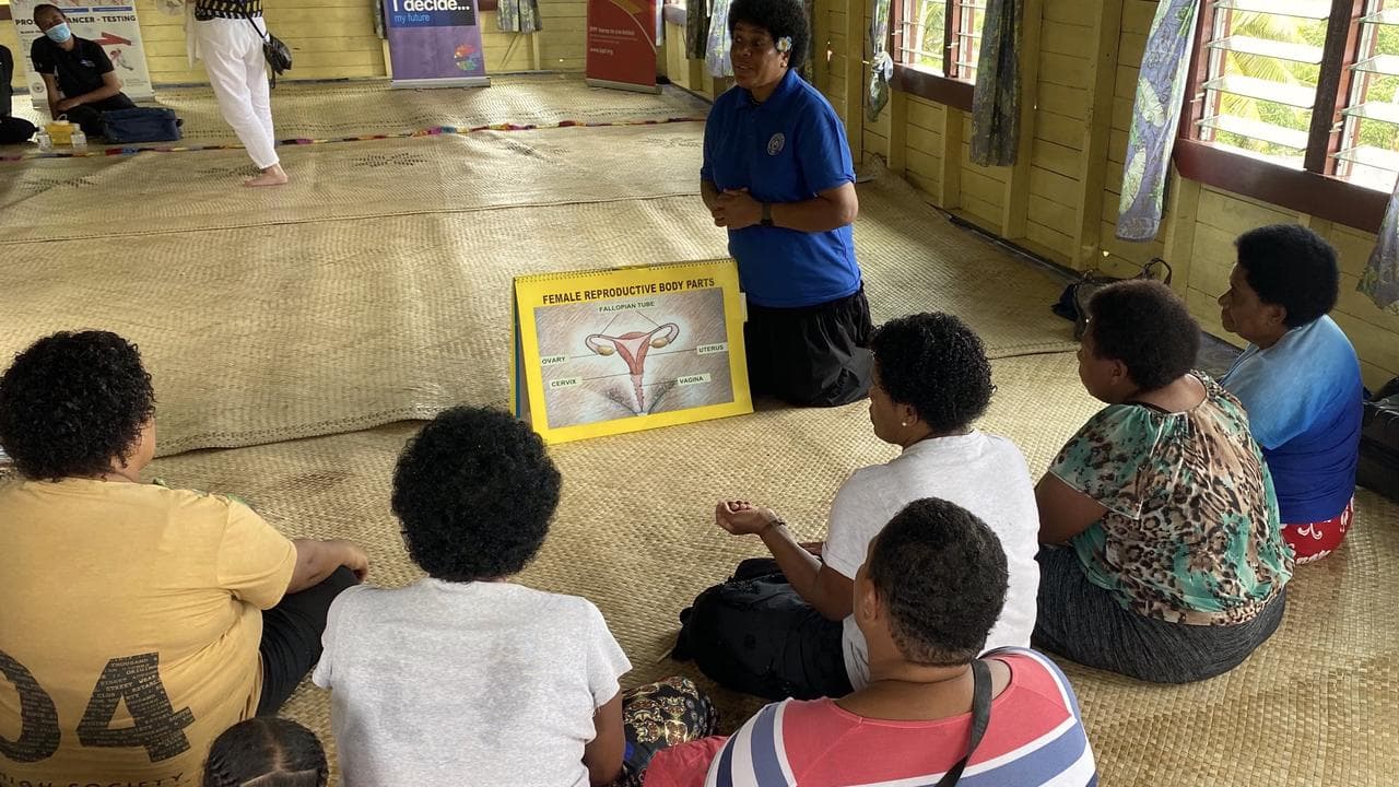 Health education in Fiji funded by the Australian government