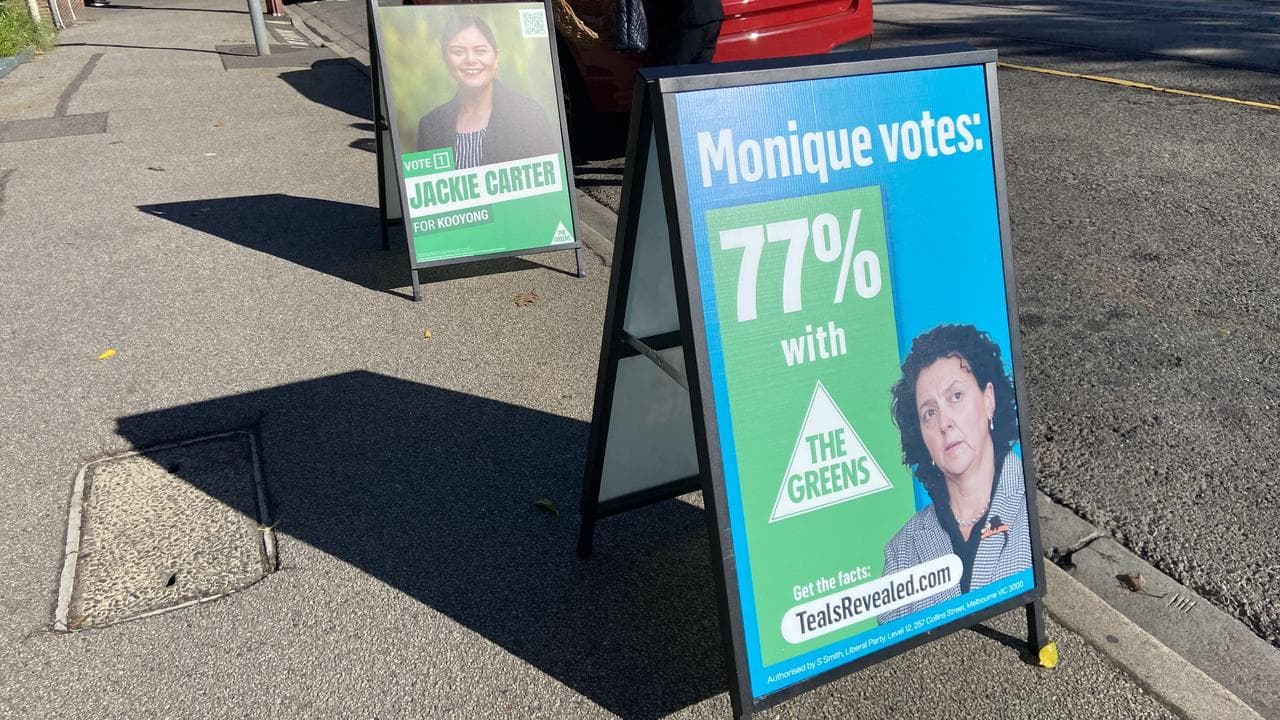 Corflute attacking Monique Ryan