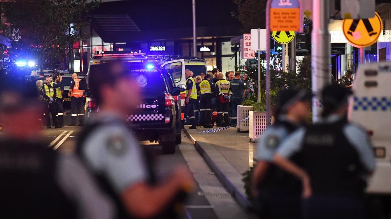 Police and emergency services at Bondi Junction