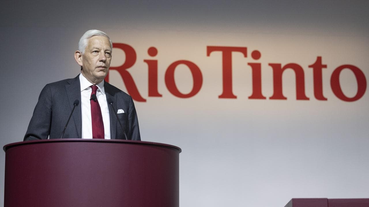 Rio Tinto chair Dominic Barton (file image)