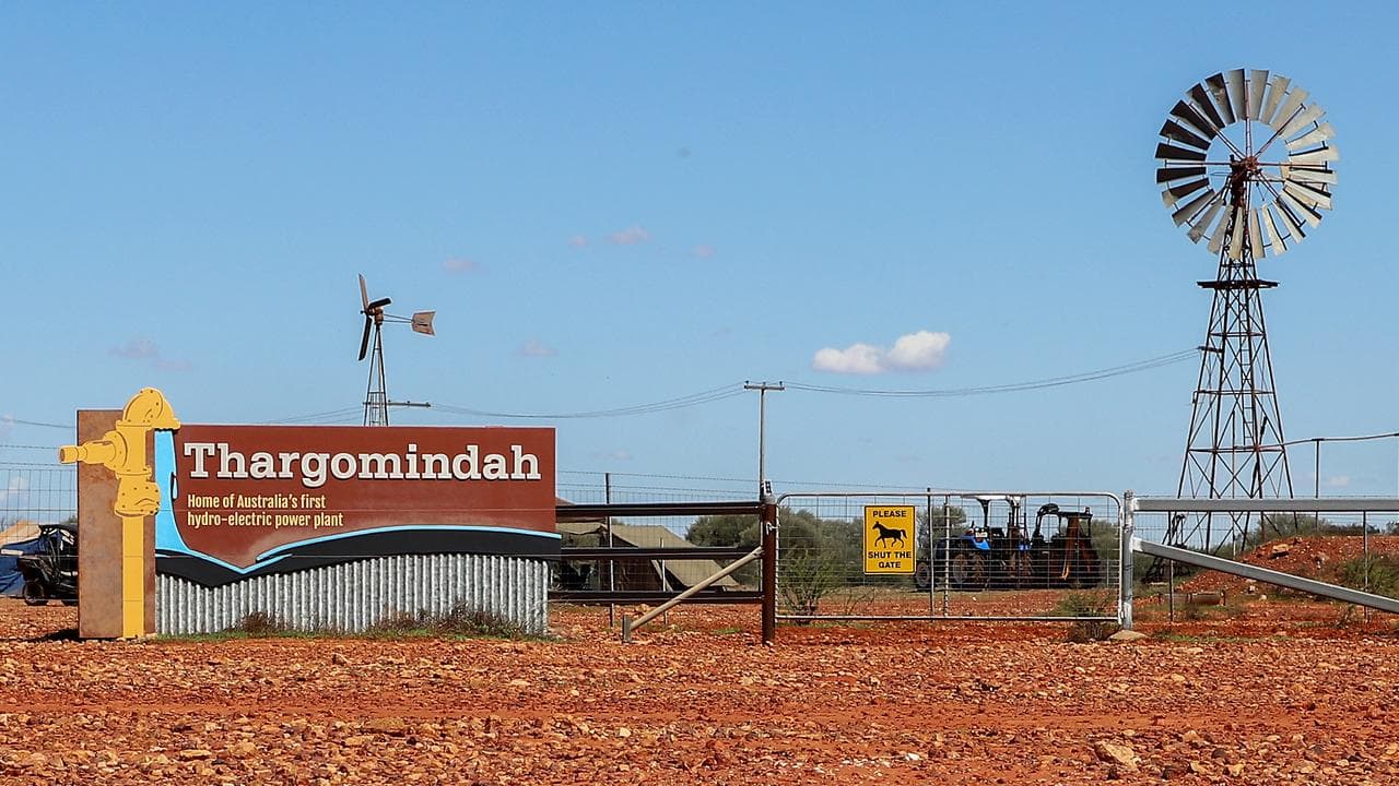 Signage at Thargomindah (file image)