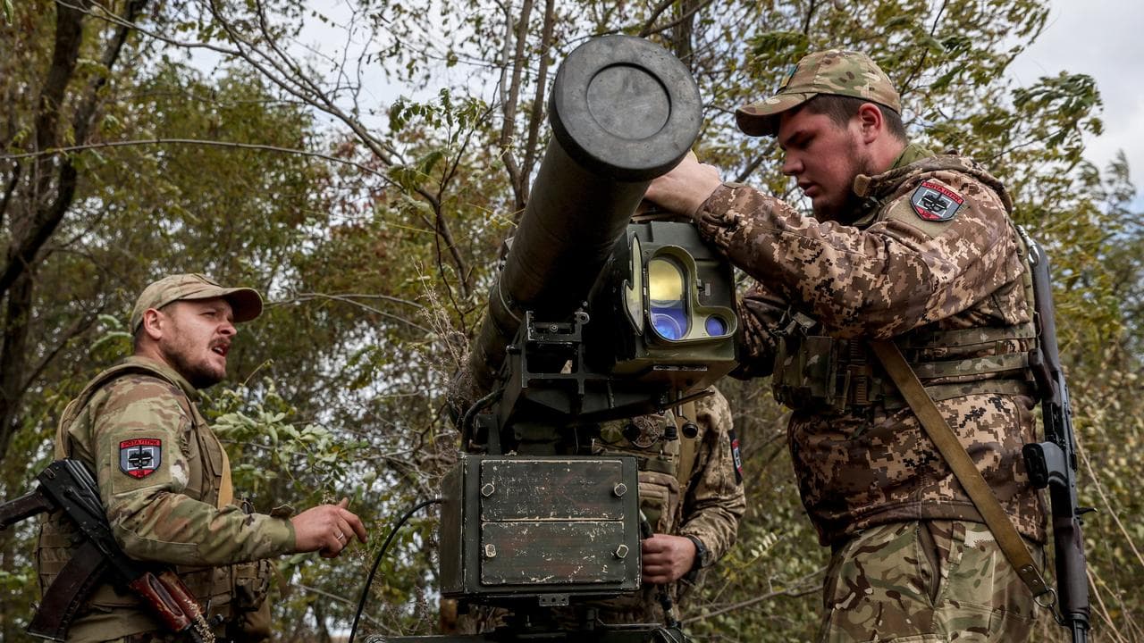 Ukrainian servicemen in 2023.