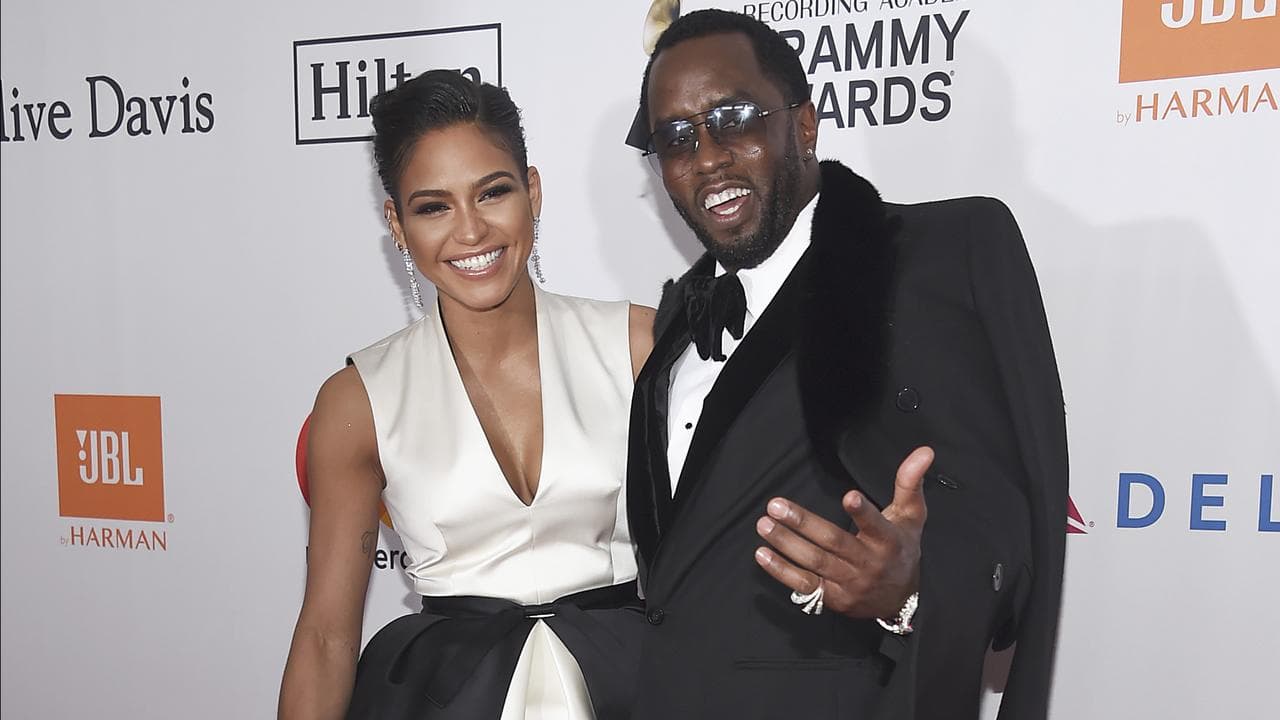 Cassie, left, and rapper Sean 