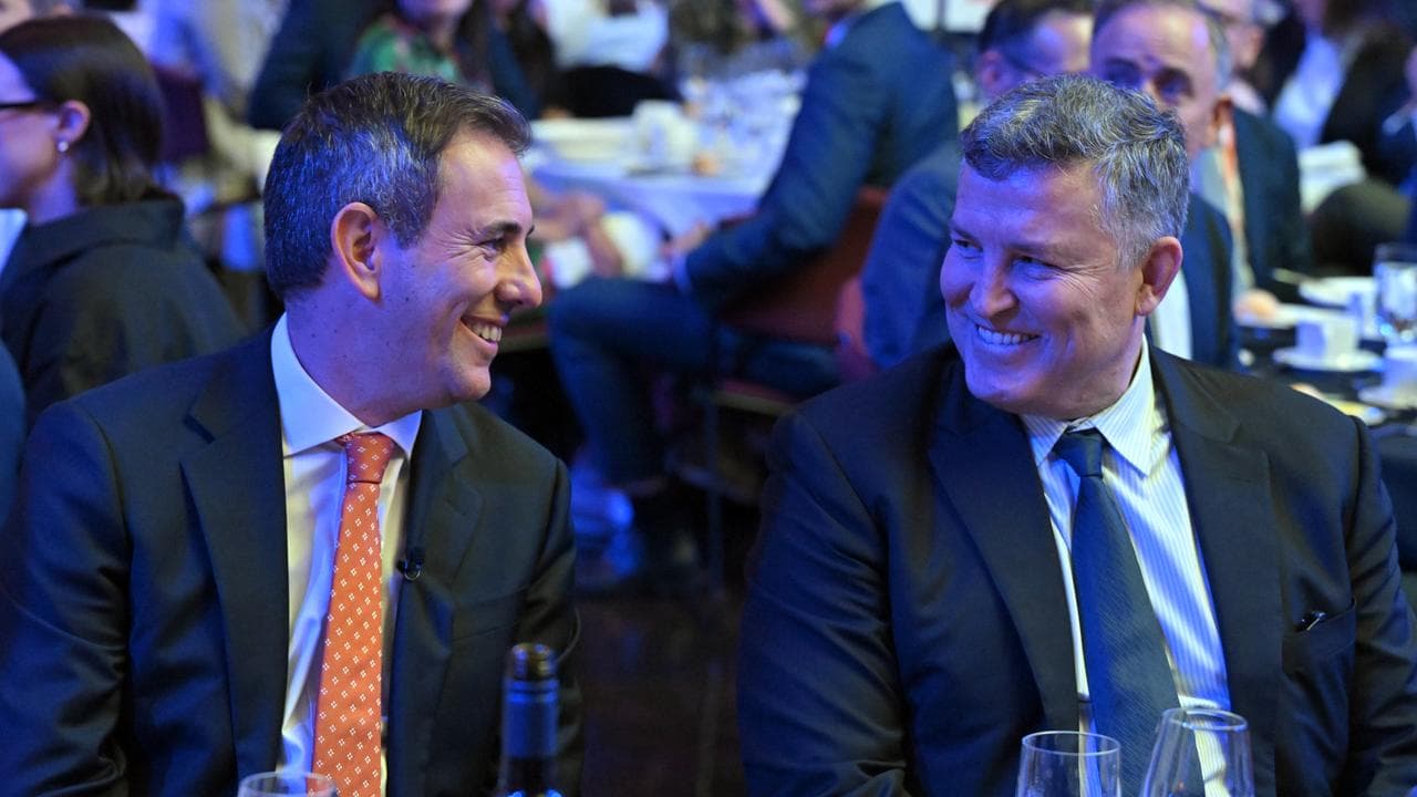 Treasurer Jim Chalmers and Westpac CEO Anthony Miller