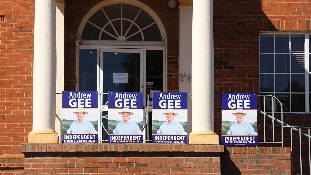 Andrew Gee corflutes in Orange