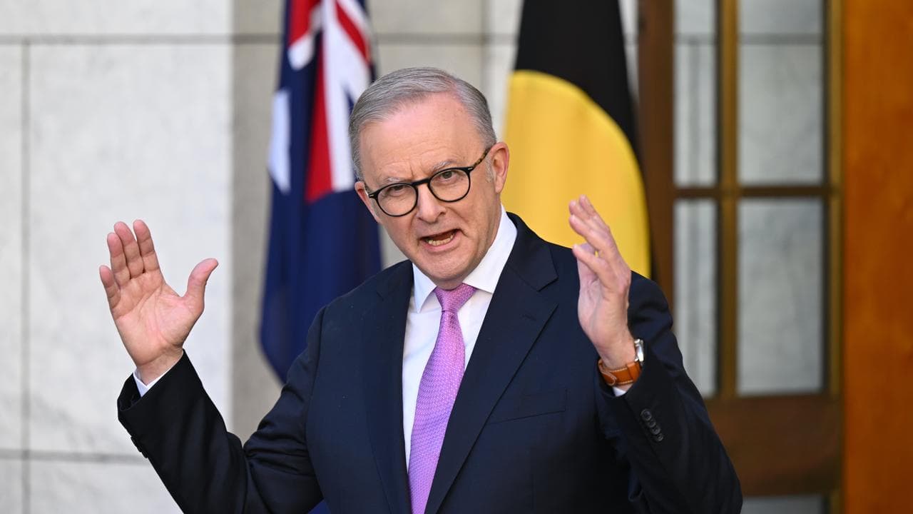 Anthony Albanese speaks after his win