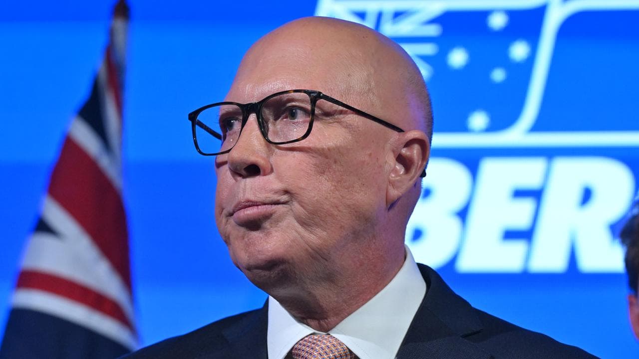 Peter Dutton on election night (file image)