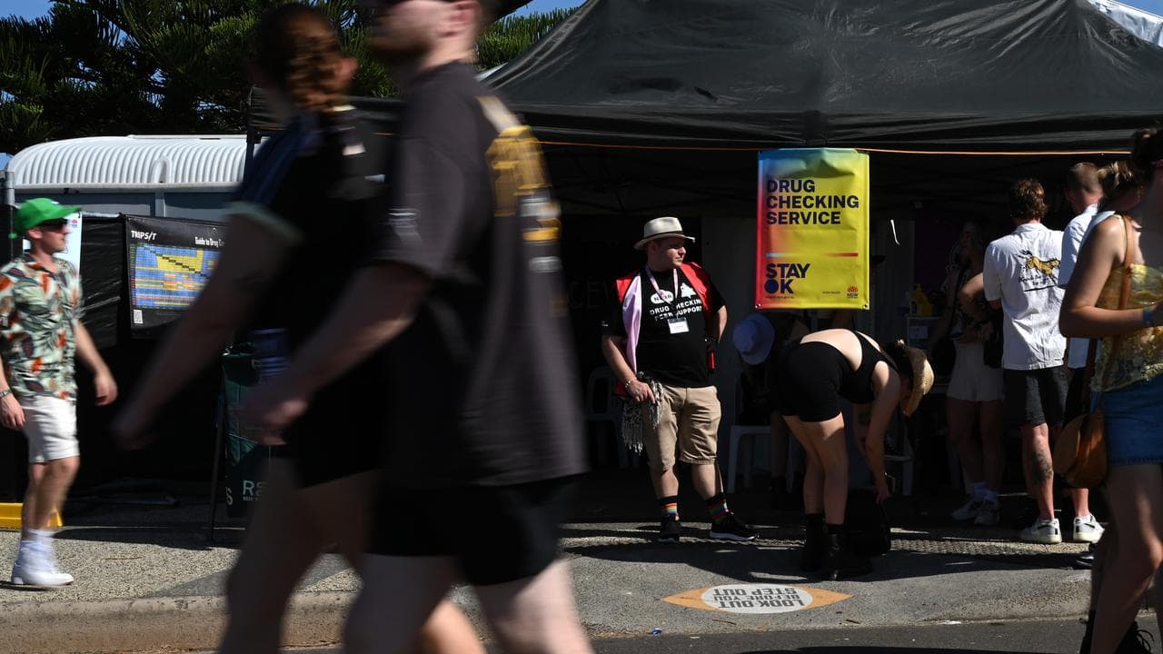 Pill testing trail at music festival (file)