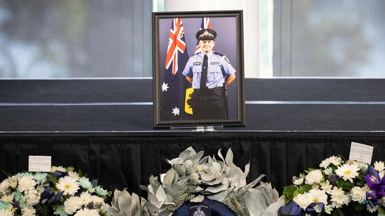 Constable Anthony Woods' funeral (file)
