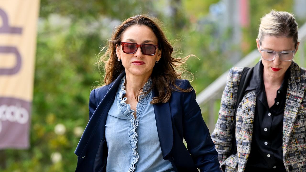 Peggy Dwyer SC (left) arrives at the Lidcombe Coroners Court 