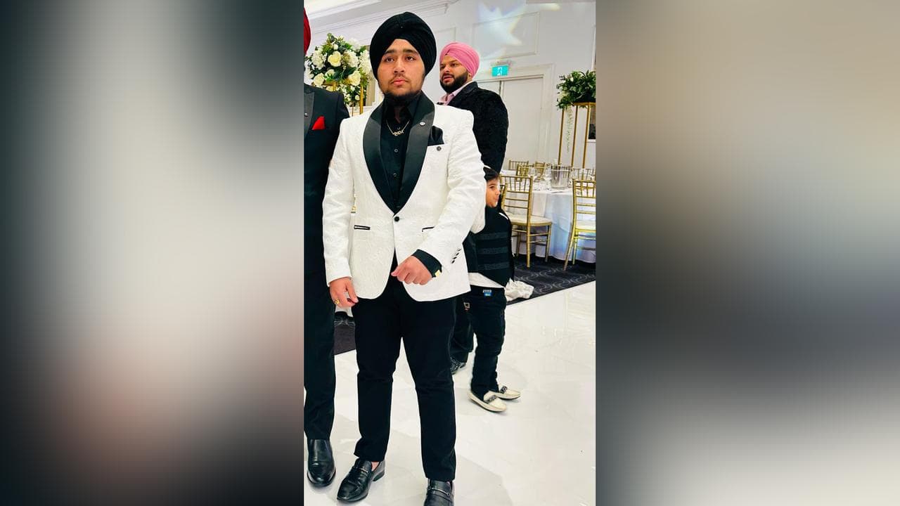18-year-old Ekampreet Singh Sahni at a family event