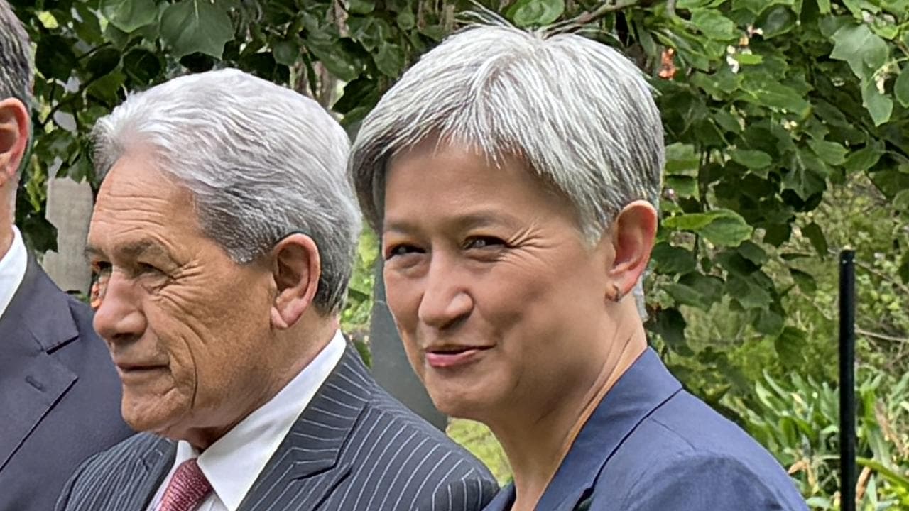 NZ Foreign Minister Winston Peters and Penny Wong