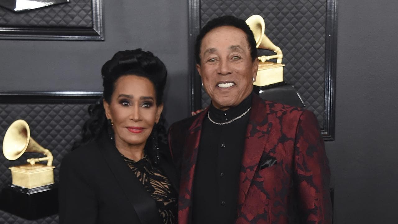 Frances Glandney Robinson and Smokey Robinson in 2020