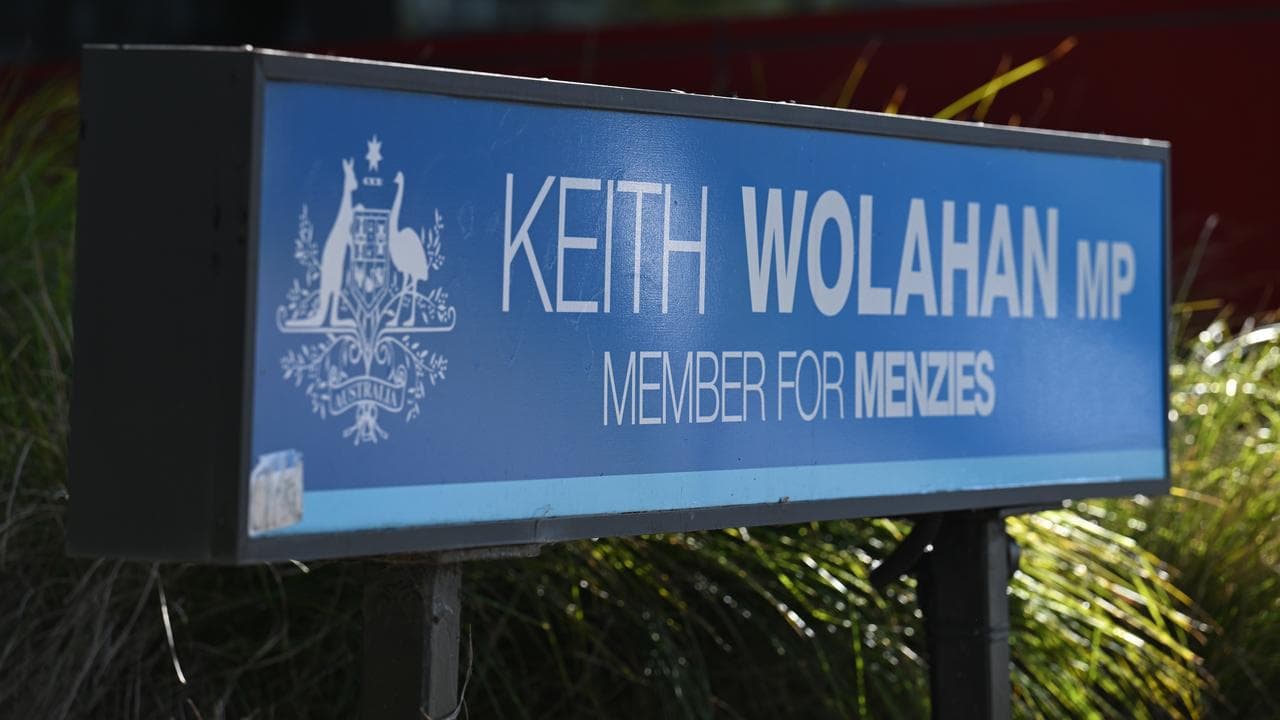 Sign for office of Liberal member for Menzies, Keith Wolahan Feb, 2025