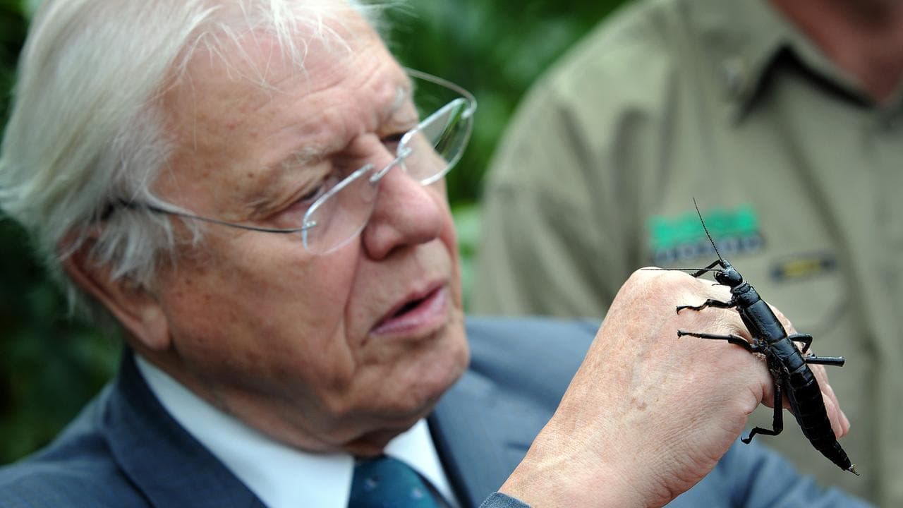 David Attenborough at Melbourne Zoo in 2012
