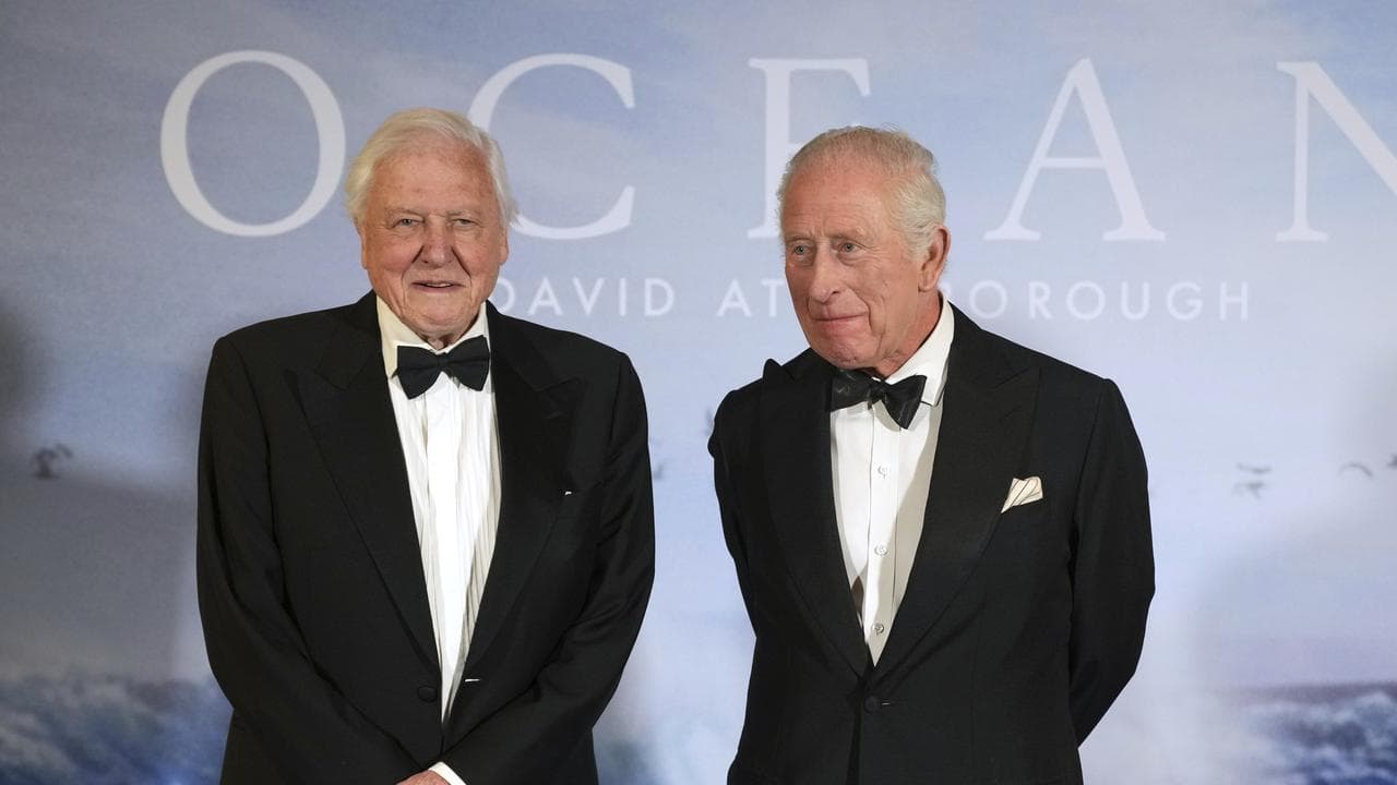 King Charles meets broadcaster and biologist David Attenborough