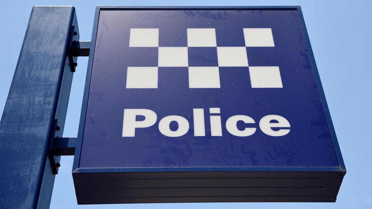 A police sign (file image)
