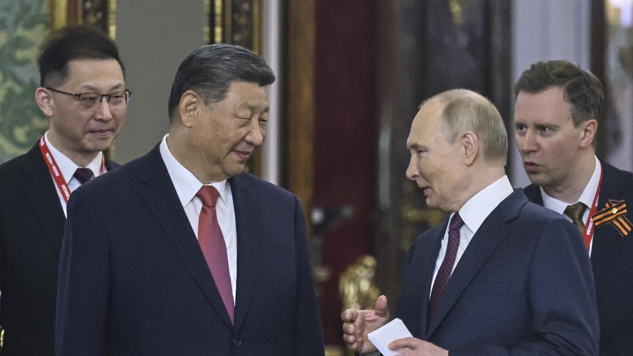 Xi Jinping and Vladimir Putin meet at the Kremlin in Moscow