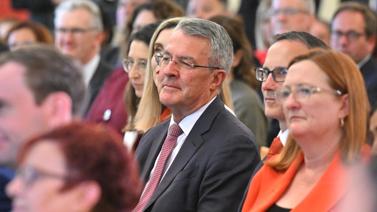 Attorney-General Mark Dreyfus attends a Labor caucus meeting
