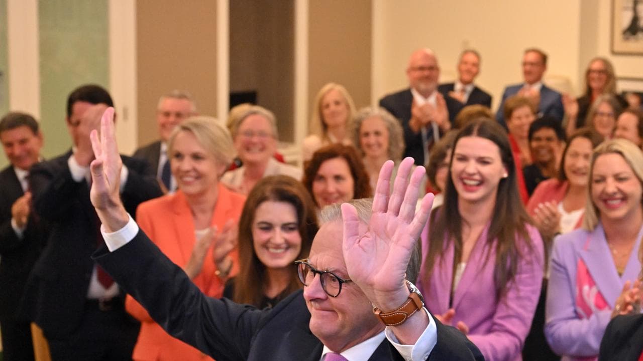 Anthony Albanese arrives at a meeting of the Labor Party Caucus
