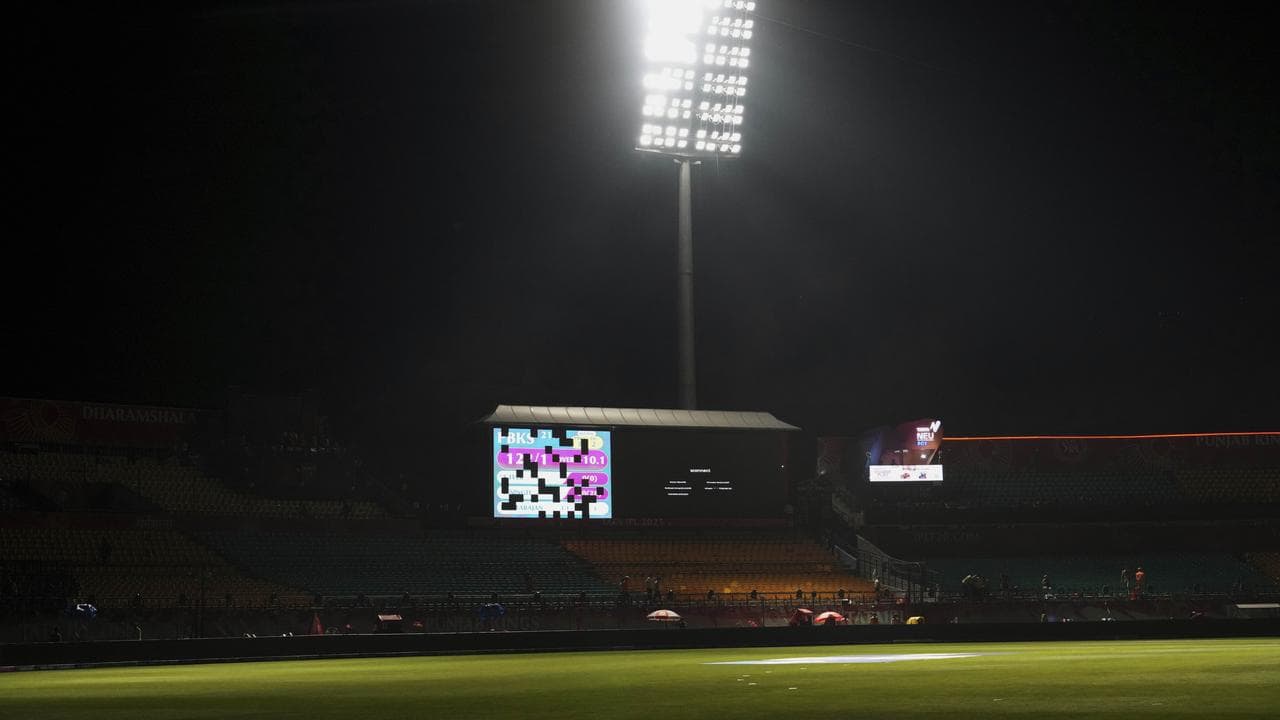 Indian Premier League cricket match evacuated in Dharamshala, India