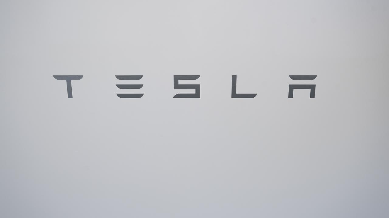 A TESLA residential battery is seen at SolarHub in Canberra