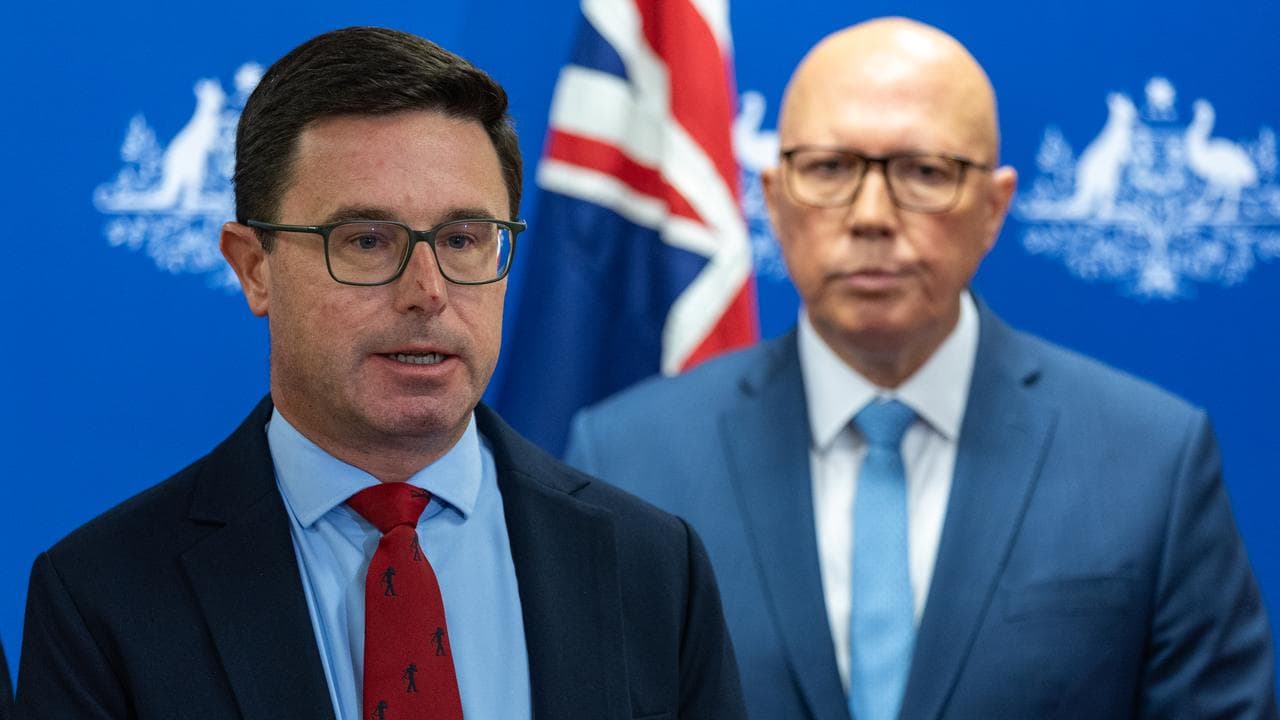 David Littleproud and Peter Dutton (file image)