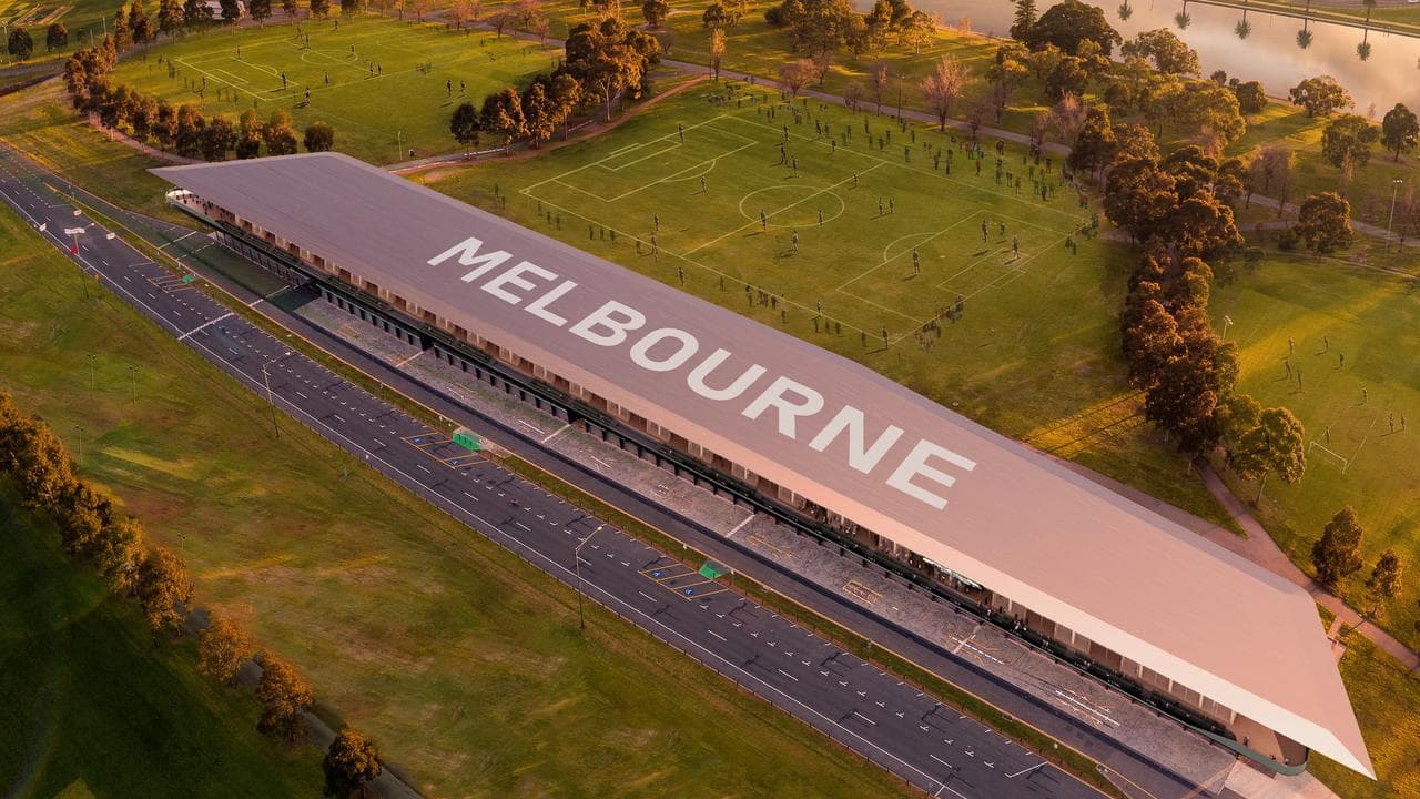 An artist’s impression of Albert Park upgrade