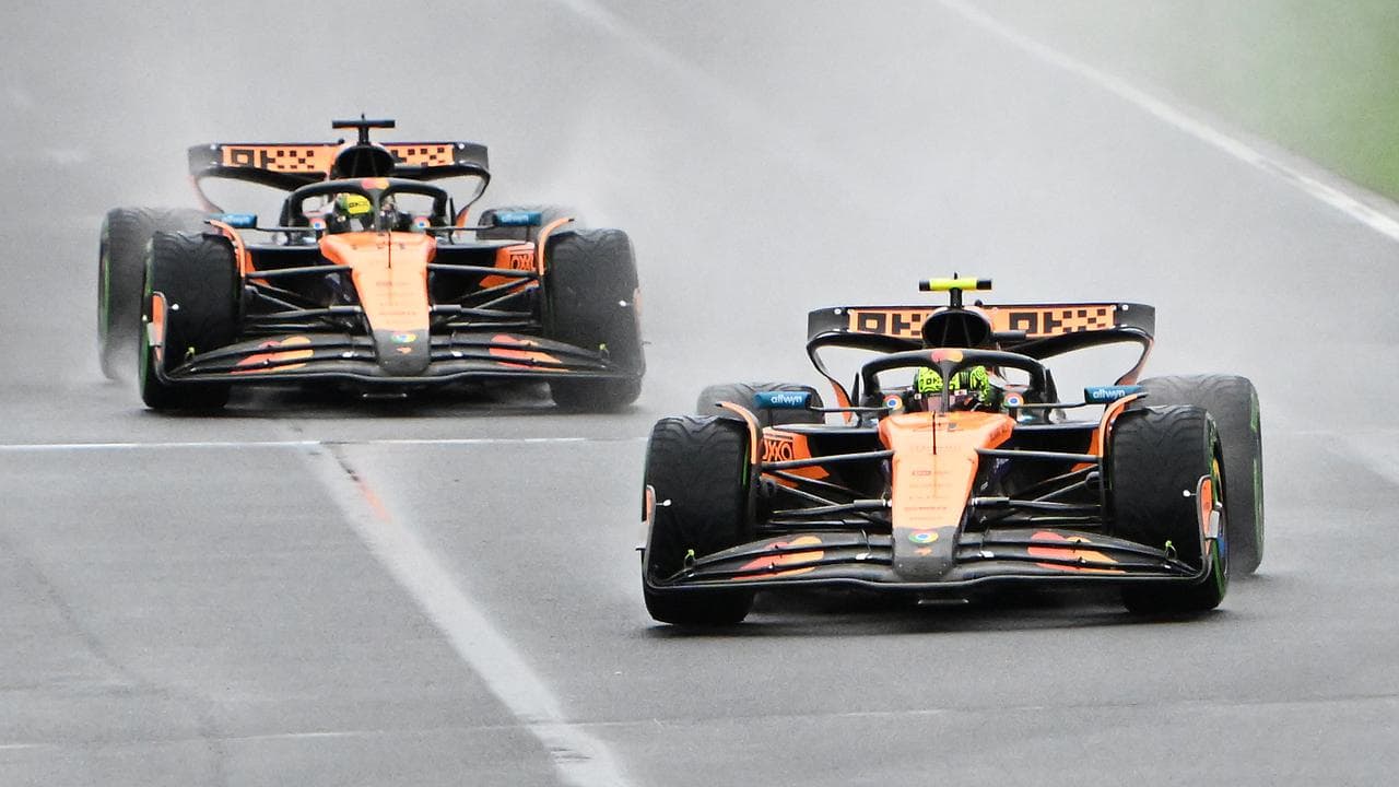 Oscar Piastri (left) and Lando Norris